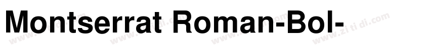 Montserrat Roman-Bol字体转换